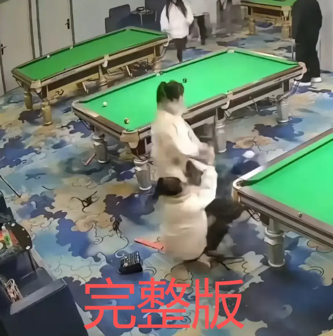 《台球厅双刀姐妹事件相关视频》